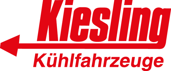 Logo Kiesling Kühlfahrzeuge mit Pfeil